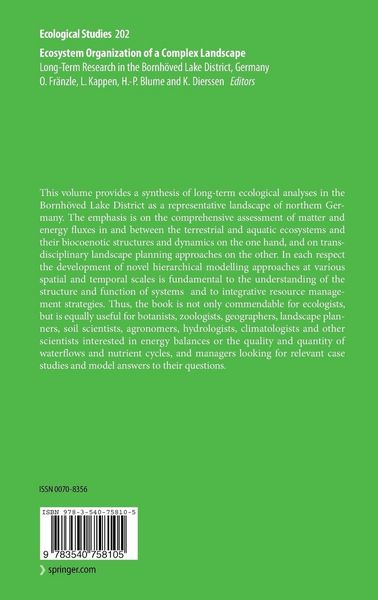 Produktbild: Ecosystem Organization of a Complex Landscape