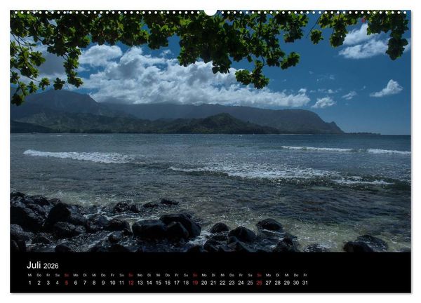 Produktbild: Hawaii - Kauai (Wandkalender 2026 DIN A2 quer), CALVENDO Monatskalender