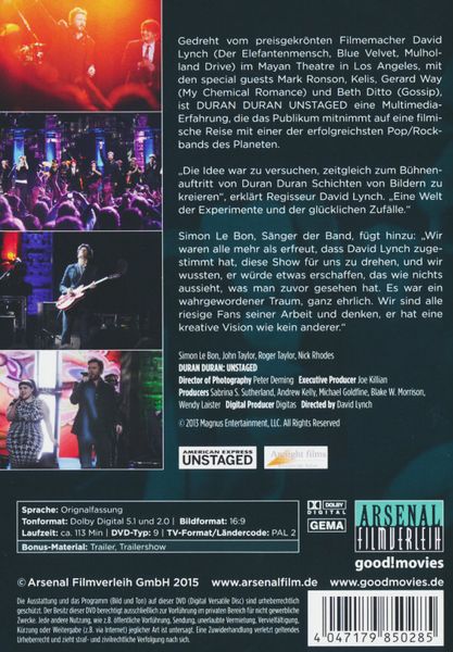 Produktbild: Duran Duran - Unstaged