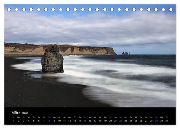 Produktbild: Island - wundervolle Weite (Tischkalender 2026 DIN A5 quer), CALVENDO Monatskalender