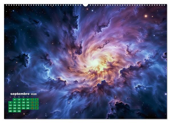 Produktbild: &Agrave; travers l'univers-L'incroyable voyage (Calendrier mural 2026 DIN A2 vertical), CALVENDO calendrier mensuel