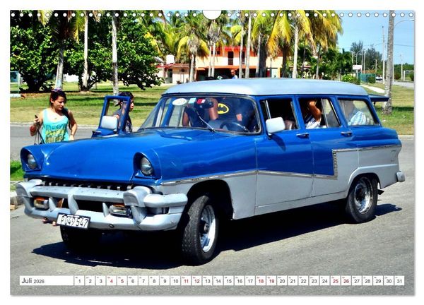 Produktbild: Kult-Kombis in Kuba - Oldtimer-Rarit&auml;ten der F&uuml;nfziger Jahre (Wandkalender 2026 DIN A3 quer), CALVENDO Monatskalender