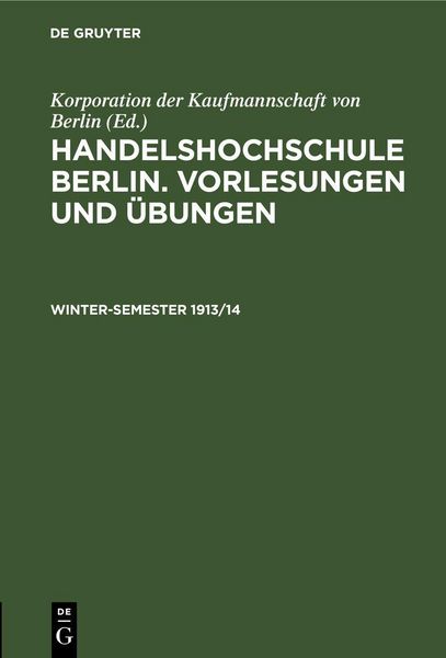 Produktbild: Winter-Semester 1913/14