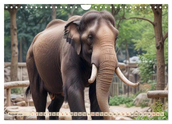 Produktbild: Riesen der Eiszeit &ndash; Ein Jahr voller Mammut Momente (Wandkalender 2026 DIN A4 quer), CALVENDO Monatskalender