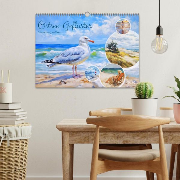 Produktbild: Ostsee-Gefl&uuml;ster - Entspannung am Meer (Wandkalender 2026 DIN A3 quer), CALVENDO Monatskalender