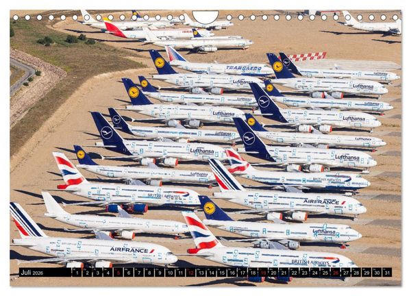 Produktbild: Airliner 2026 (Wandkalender 2026 DIN A4 quer), CALVENDO Monatskalender