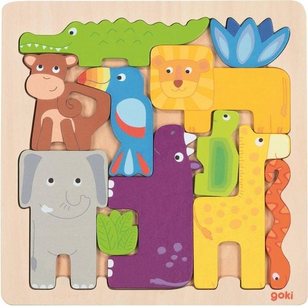 Einlegepuzzle Safari