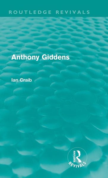 Produktbild: Anthony Giddens (Routledge Revivals)