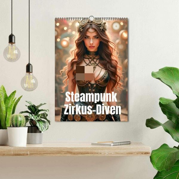 Produktbild: Steampunk Zirkus-Diven (Wandkalender 2026 DIN A3 hoch), CALVENDO Monatskalender