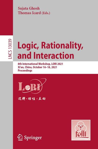 Produktbild: Logic, Rationality, and Interaction