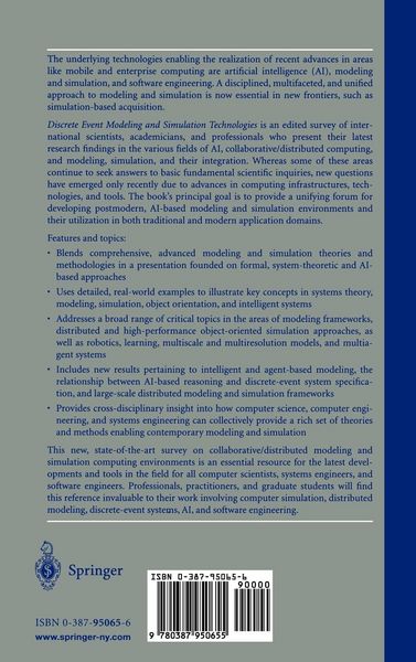 Produktbild: Discrete Event Modeling and Simulation Technologies