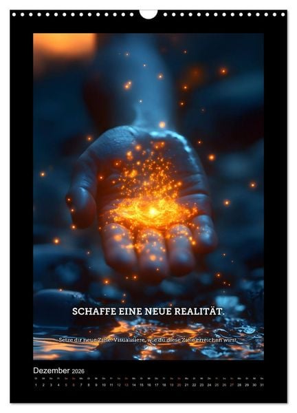 Produktbild: Vom Tr&auml;umen zum Tun! - Erschaffe dir in 12 Monaten dein Million&auml;rs-Mindset. (Wandkalender 2026 DIN A3 hoch), CALVENDO Monatskalender