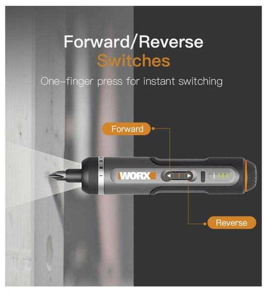 Produktbild: Worx WX242 Akku-Schrauber 4V 2.0Ah Li-Ion inkl. Koffer