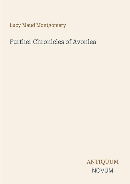 Produktbild: Further Chronicles of Avonlea