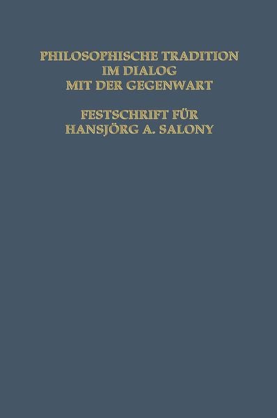 Produktbild: Philosophische Tradition im Dialog mit der Gegenwart