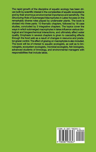 Produktbild: The Structuring Role of Submerged Macrophytes in Lakes