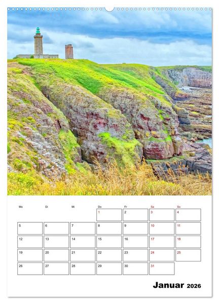 Produktbild: Malerische Bretagne - Reiseplaner (hochwertiger Premium Wandkalender 2026 DIN A2 hoch), Kunstdruck in Hochglanz