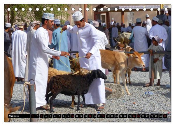 Produktbild: Faszinierendes Reiseland Oman (Tischkalender 2026 DIN A5 quer), CALVENDO Monatskalender