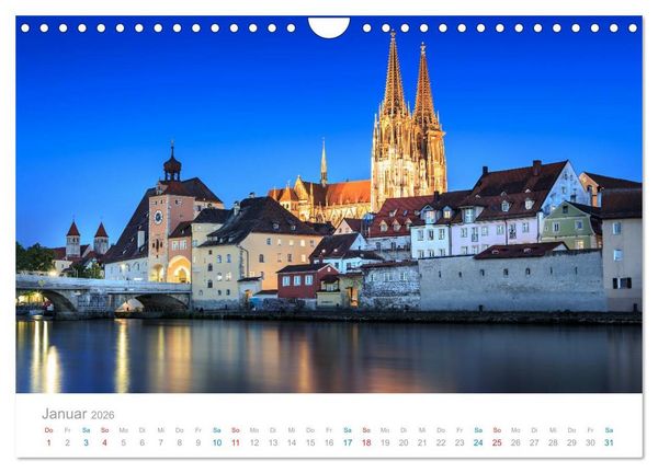 Produktbild: Regensburg - Welterbestadt an der Donau (Wandkalender 2026 DIN A4 quer), CALVENDO Monatskalender
