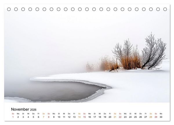 Produktbild: Winterzauber - Nordwind und Schneegest&ouml;ber (Tischkalender 2026 DIN A5 quer), CALVENDO Monatskalender