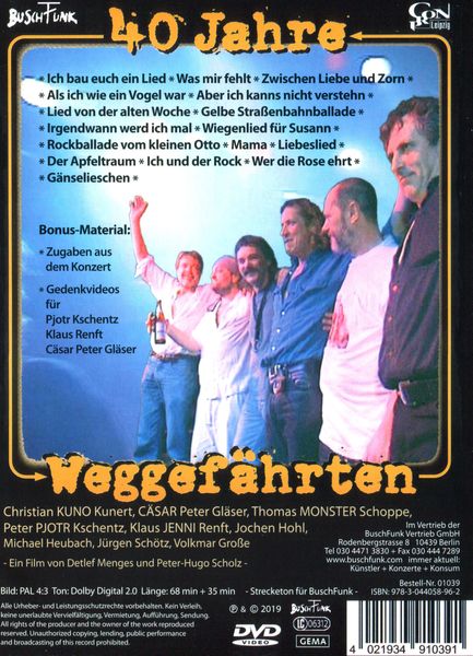 Produktbild: Klaus Renft Combo - Weggef&auml;hrten - 40 Jahre