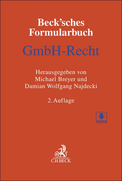 Produktbild: Beck'sches Formularbuch GmbH-Recht