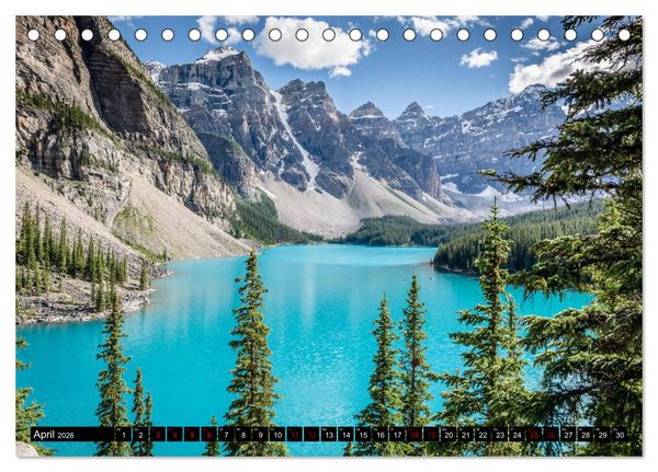 Produktbild: Kanadas Rocky Mountains (Tischkalender 2026 DIN A5 quer), CALVENDO Monatskalender