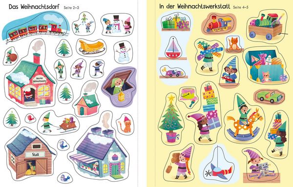 Produktbild: Mein erstes Stickerbuch: Besuch in der Weihnachtswerkstatt