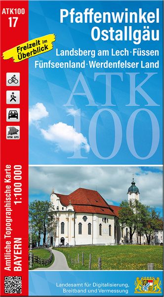 Produktbild: ATK100-17 Pfaffenwinkel, Ostallg&auml;u (Amtliche Topographische Karte 1:100000)