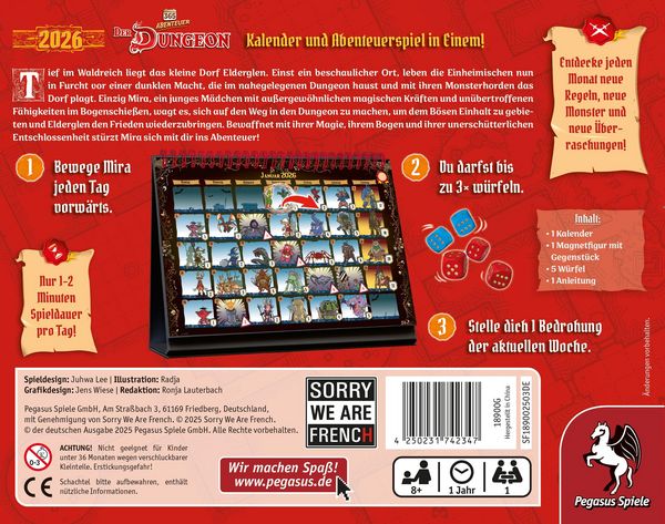 Produktbild: 365 Abenteuer - Der Dungeon [Edition 2026]