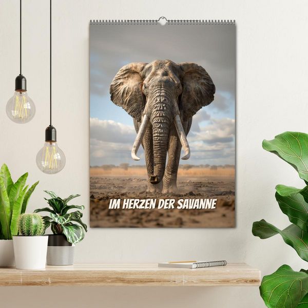 Produktbild: Im Herzen der Savanne (Wandkalender 2026 DIN A2 hoch), CALVENDO Monatskalender