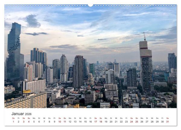 Produktbild: Bangkok - Die spektakul&auml;re Hauptstadt von Thailand. (hochwertiger Premium Wandkalender 2026 DIN A2 quer), Kunstdruck in Hochglanz