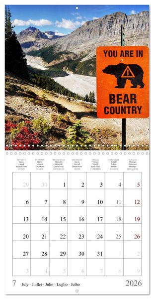 Produktbild: Canada, National Parks Road Trip (Wall Calendar 2026 12 &times; 12 Inch) CALVENDO 12 Month Wall Calendar