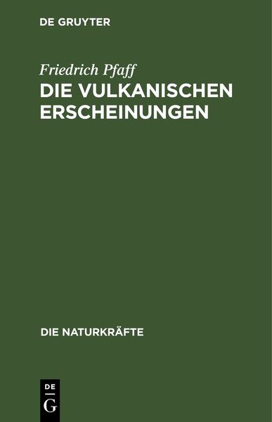 Produktbild: Die vulkanischen Erscheinungen