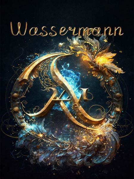 Produktbild: CALVENDO Puzzle Wassermann 21. Januar - 19. Februar | 2000 Teile Lege-Gr&ouml;&szlig;e 90x67cm Foto-Puzzle f&uuml;r gl&uuml;ckliche Stunden