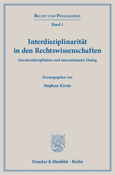 Produktbild: Interdisziplinarit&auml;t in den Rechtswissenschaften.