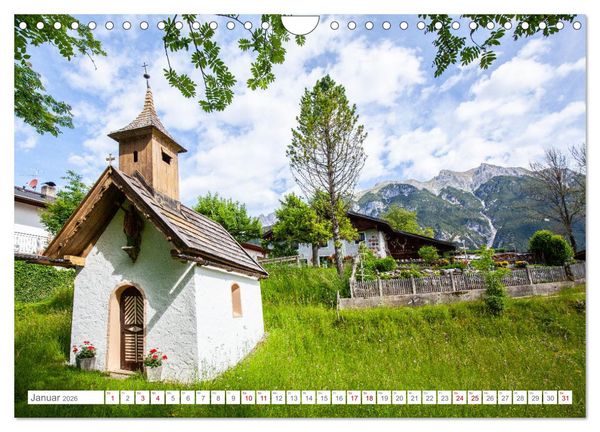 Produktbild: Kapellen im Tiroler Leutaschtal (Wandkalender 2026 DIN A4 quer), CALVENDO Monatskalender