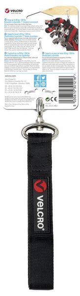 Produktbild: VELCRO&reg; Klett-Gurt mit Gurt extrastark (L x B) 610mm x 25mm Schwarz 1St.