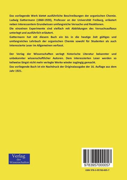 Produktbild: Die Praxis des organischen Chemikers