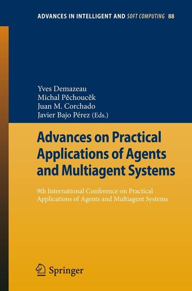 Produktbild: Advances on Practical Applications of Agents and Multiagent Systems