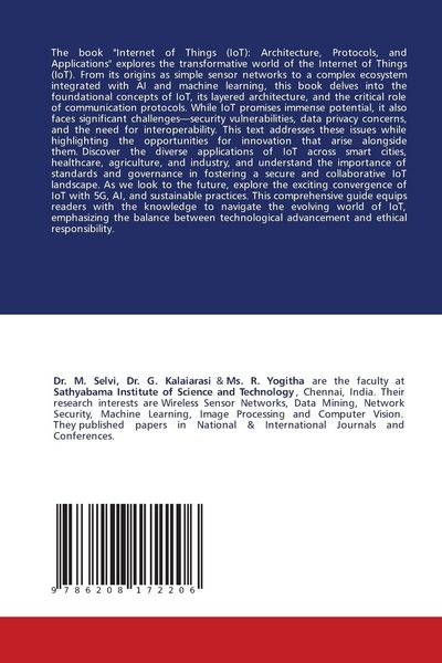 Produktbild: Internet of Things (IoT): Architecture, Protocols, and Applications