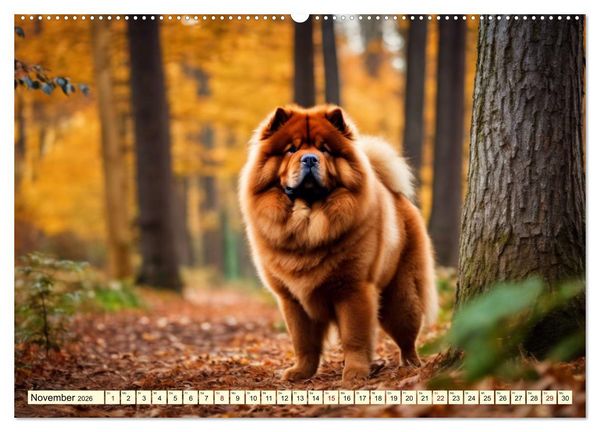 Produktbild: Chow Chow - der L&ouml;wenkopfhund (Wandkalender 2026 DIN A2 quer), CALVENDO Monatskalender