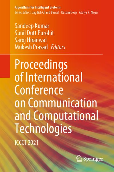 Produktbild: Proceedings of International Conference on Communication and Computational Technologies