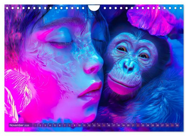 Produktbild: Magische Liebe - Mensch und Tier (Wandkalender 2026 DIN A4 quer), CALVENDO Monatskalender