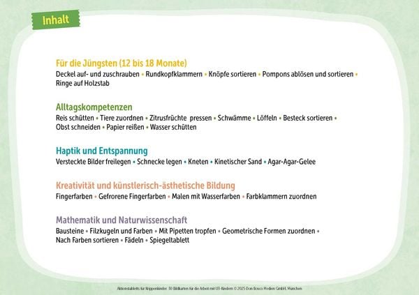 Produktbild: Aktionstabletts f&uuml;r Krippenkinder