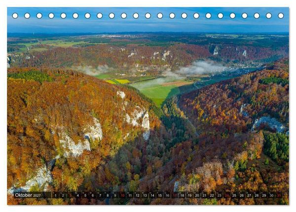 Produktbild: Mein Donautal aus der Luft (Tischkalender 2027 DIN A5 quer), CALVENDO Monatskalender