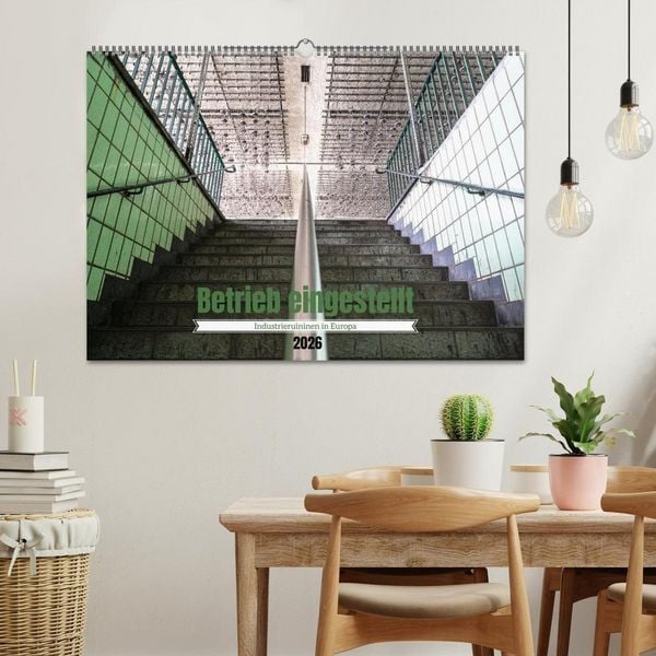 Produktbild: Betrieb eingestellt - Industrieruinen in Europa (Wandkalender 2026 DIN A2 quer), CALVENDO Monatskalender
