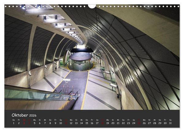 Produktbild: U-Bahn-Stationen des Westens (Wandkalender 2026 DIN A3 quer), CALVENDO Monatskalender