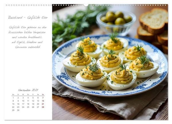 Produktbild: Eierspeisen rund um die Welt - Traditionelle Eierspeisen und ihre Geschichten (hochwertiger Premium Wandkalender 2027 DIN A2 quer), Kunstdruck in Hochglanz
