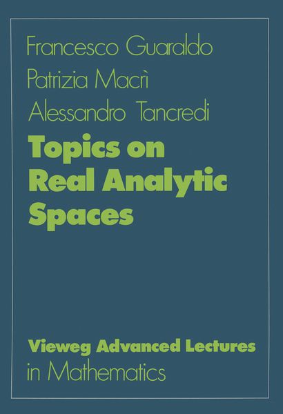 Produktbild: Topics on Real Analytic Spaces